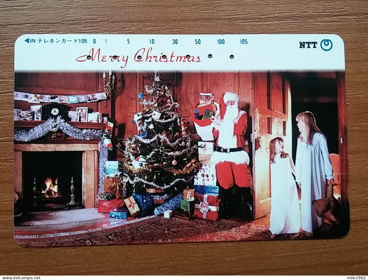 T-359 - JAPAN, Japon, Nipon, TELECARD, PHONECARD,  NTT 231-256, SANTA CLAUS, PERE NOEL - Noel