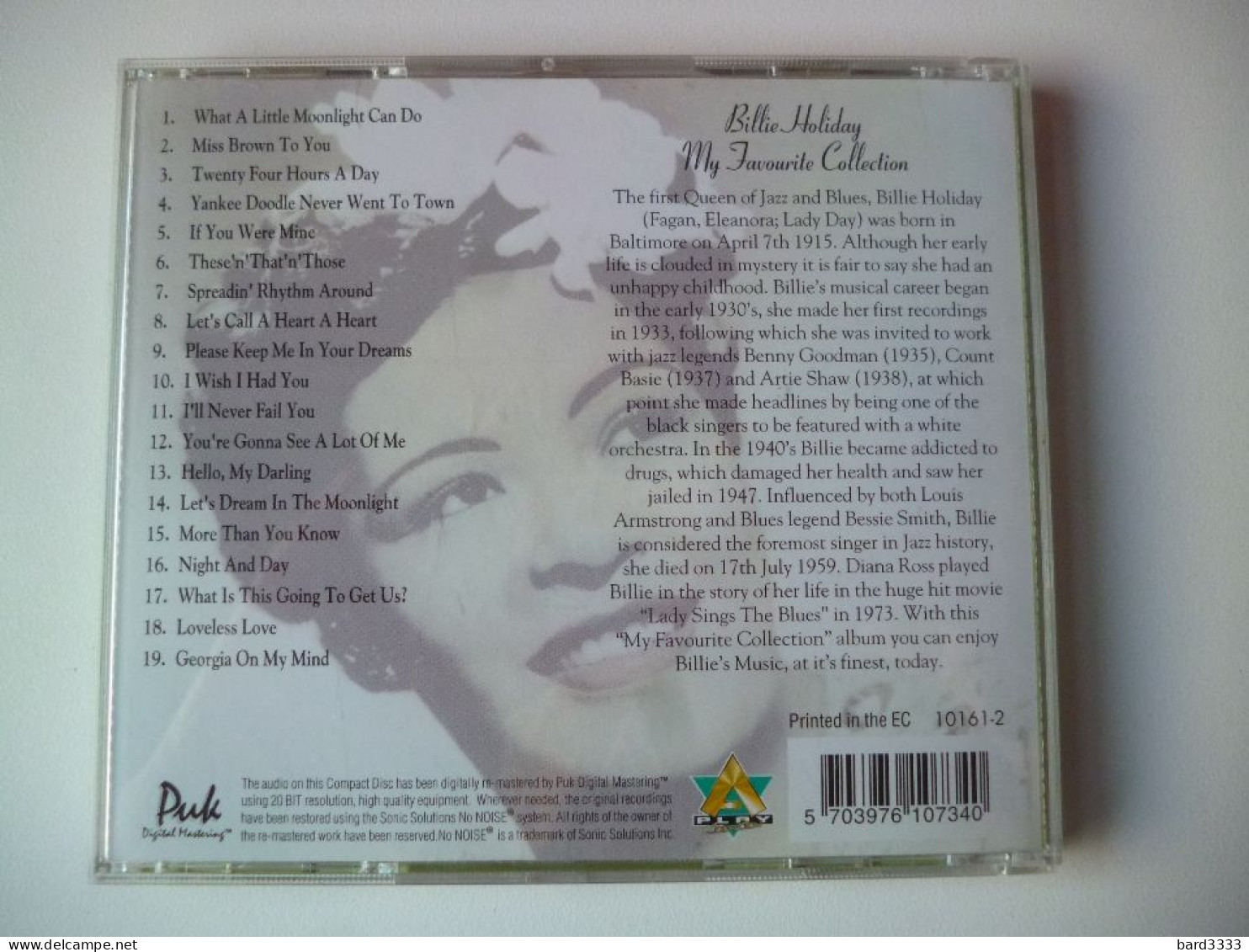 CD Billie Holiday - Volledige Verzamelingen