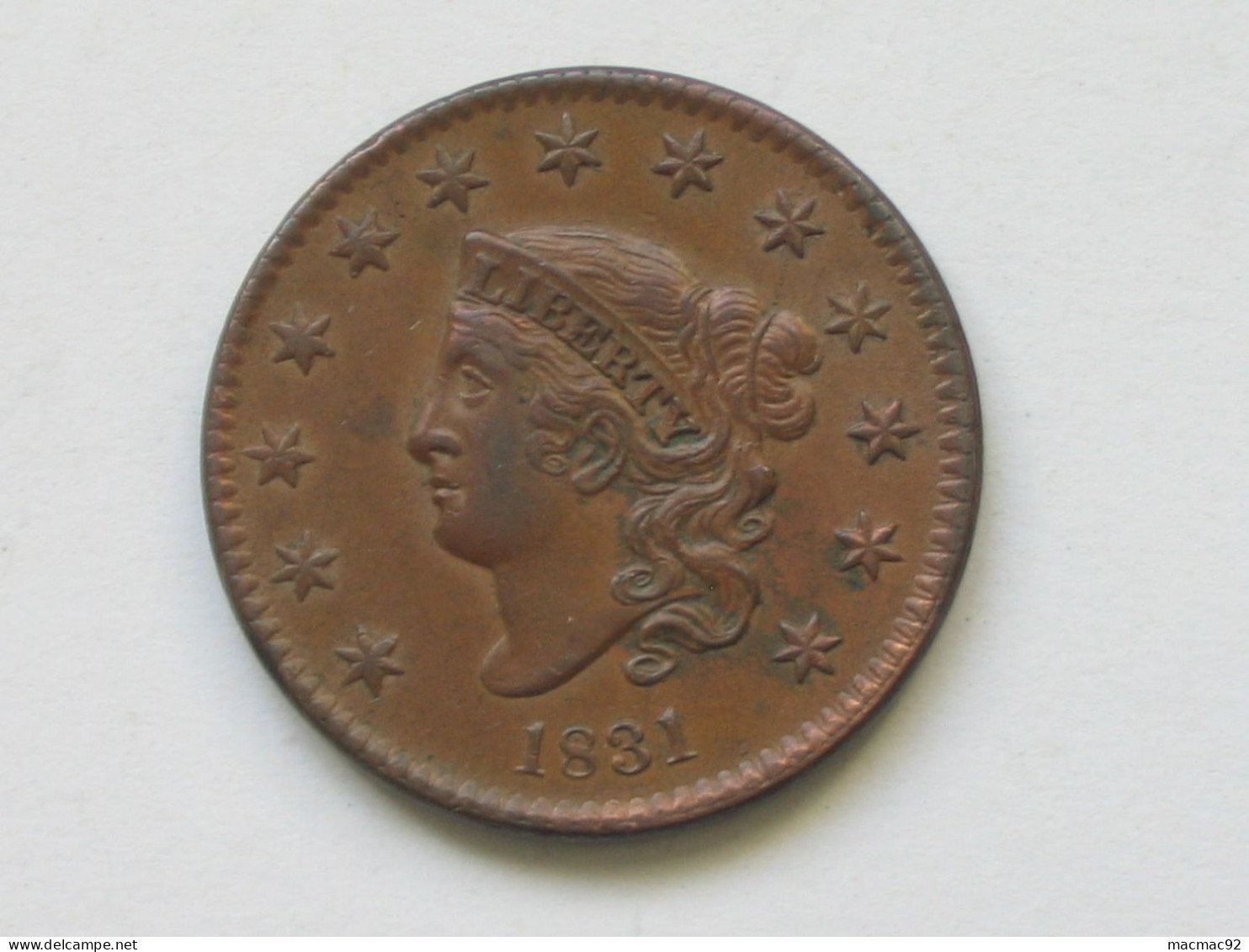 USA - 1 One Cents CORONET CENT 1831 - TRES BELLE MONNAIE   **** EN ACHAT IMMEDIAT **** - 1816-1839: Coronet Head (Testa Coronata