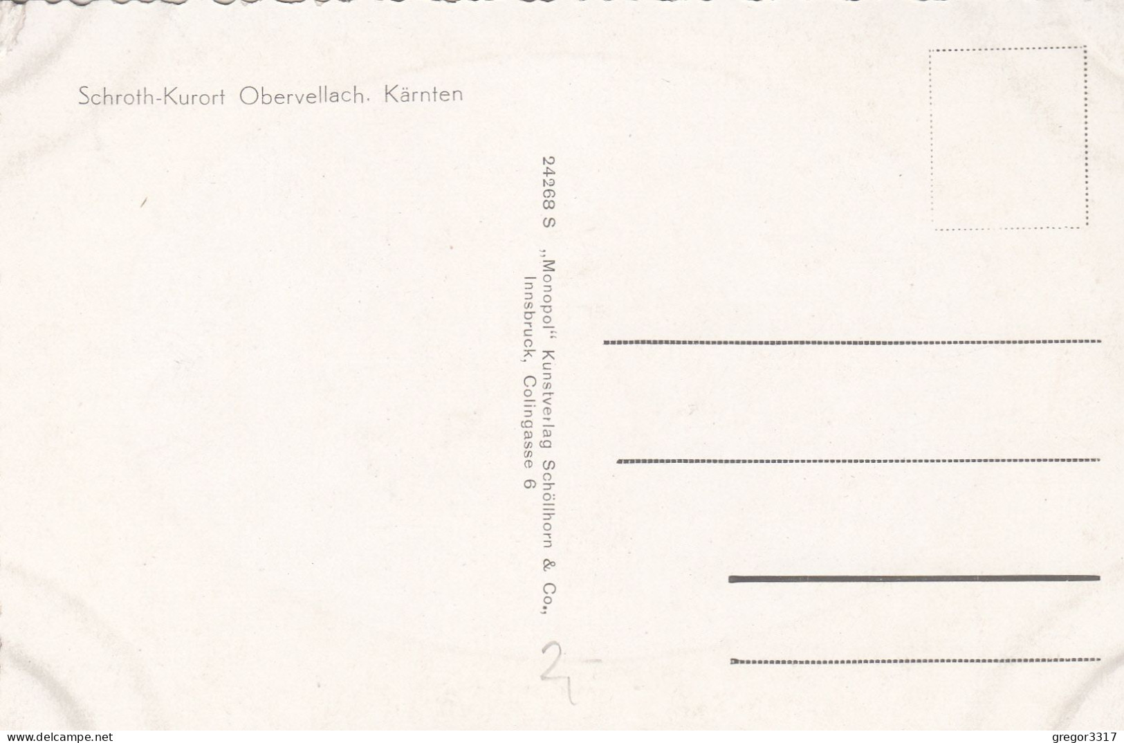 E1264) Schroth Kurort OBERVELLACH - Kärnten - ALT Farbvariante - Obervellach