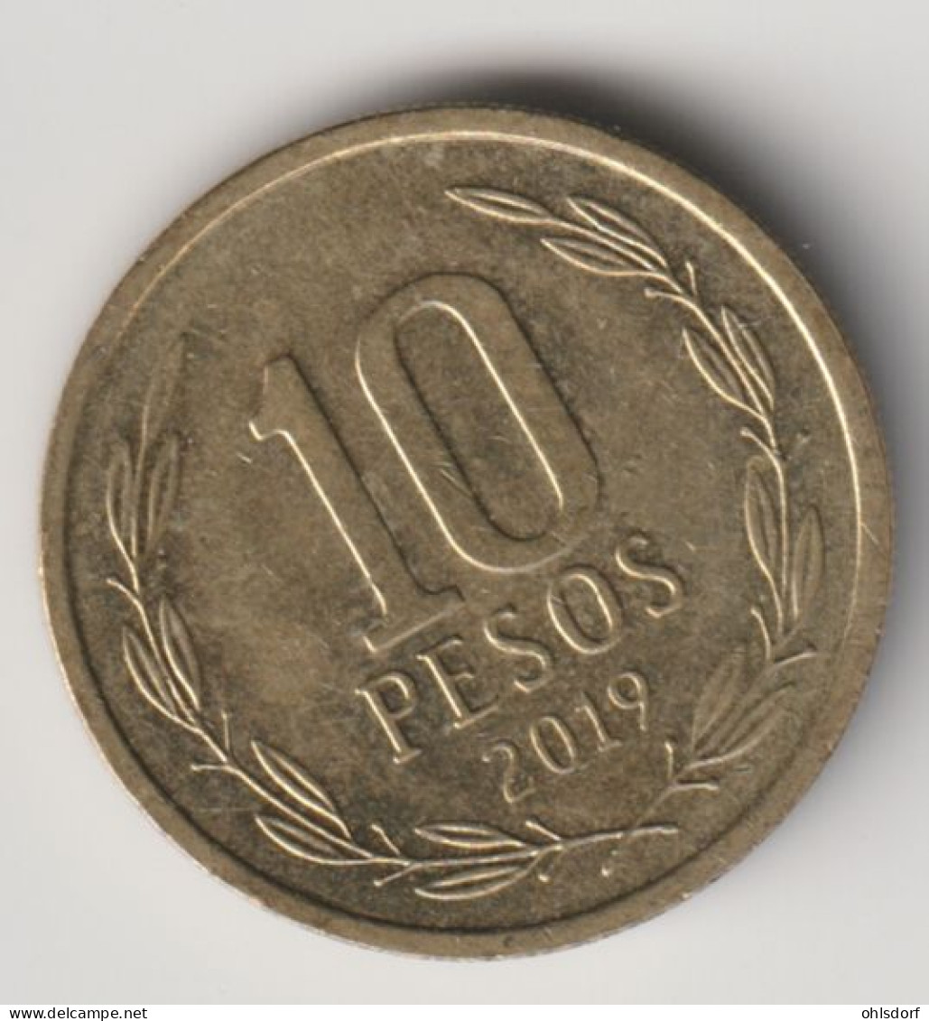CHILE 2019: 10 Pesos, KM 228 - Chile