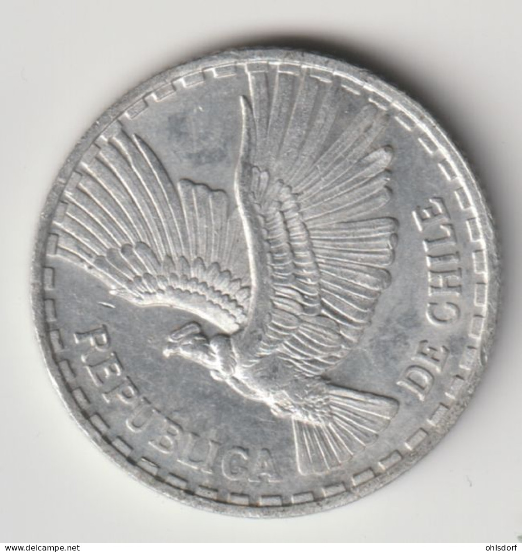 CHILE 1963: 1/2 Centesimo, KM 192 - Chile