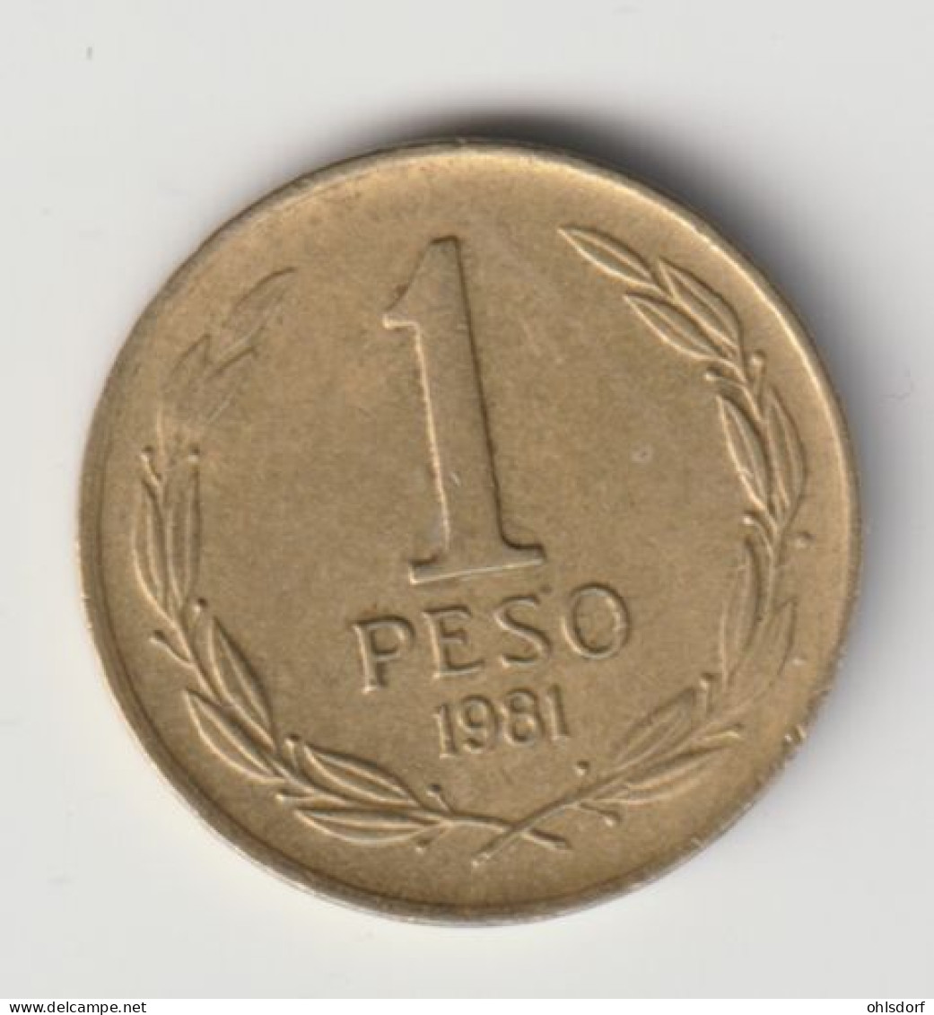 CHILE 1981: 1 Peso, KM 216 - Chile