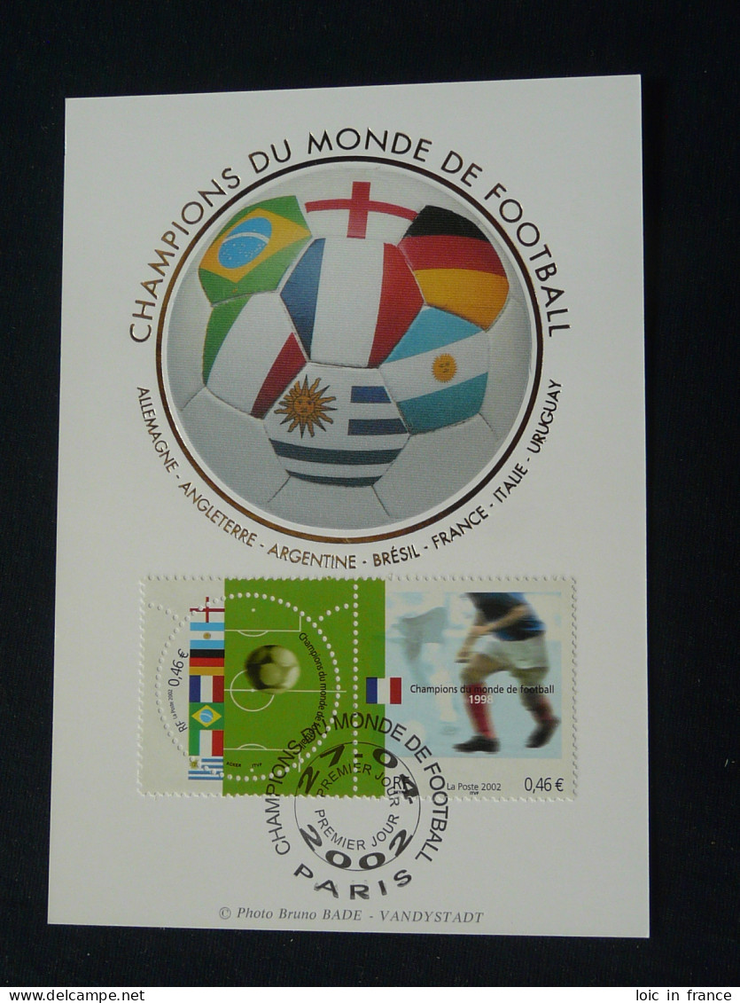 Carte Maximum Card (soie) Coupe Du Monde Football World Cup Paris 2002 - 2002 – South Korea / Japan