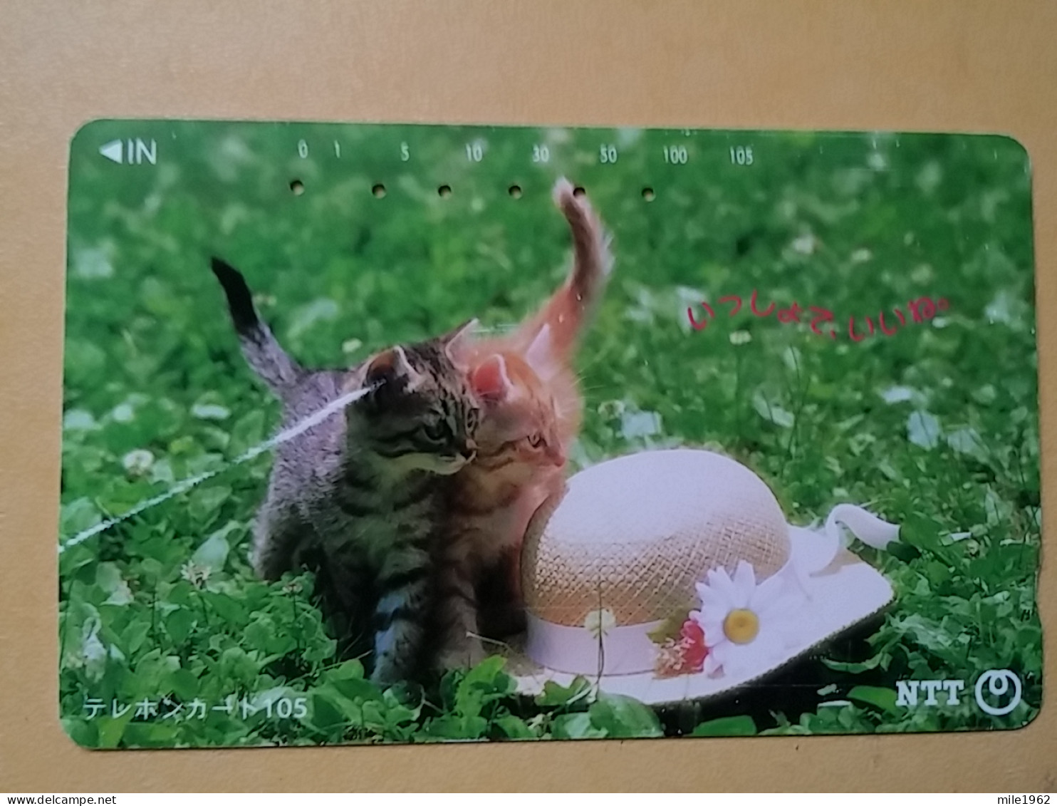 T-370 - JAPAN, Japon, Nipon, TELECARD, PHONECARD, Cat, Chat, NTT 111-020 - Gatti