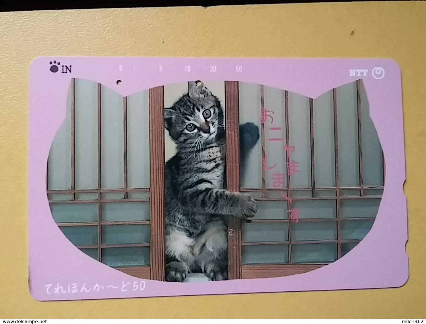 T-372 - JAPAN, Japon, Nipon, TELECARD, PHONECARD, Cat, Chat, NTT 251-151 - Cats