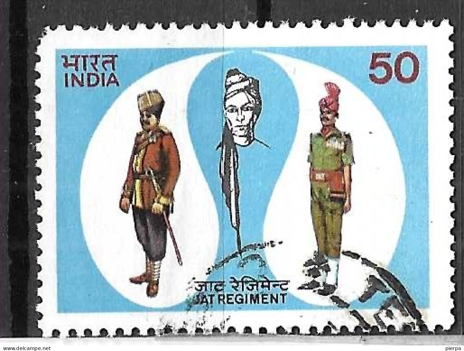 INDIA - 1983 - 180° REGGIMENTO JAT - USATO (YVERT 754 - MICHEL 943) - Used Stamps