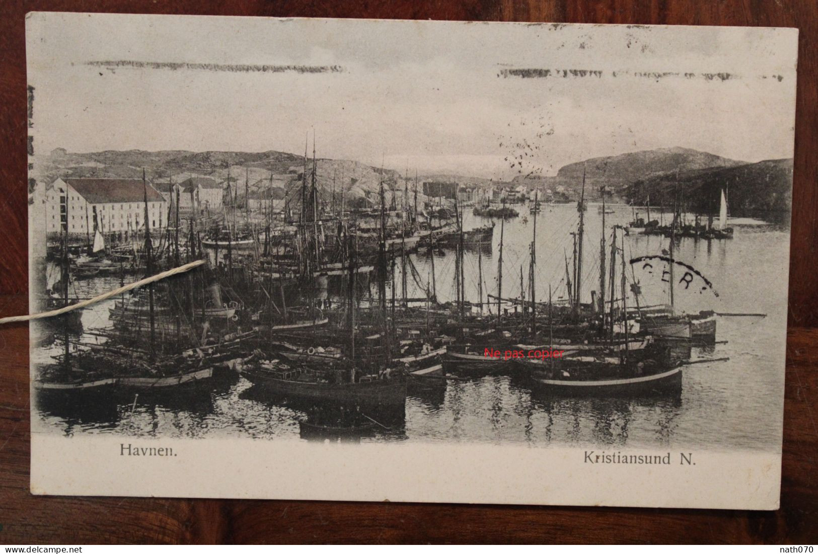 AK 1908 KRISTIANSUND Havnen Harbour Le Port Nordland Cpa Norvège Norway Norvegen Rare ! - Norvège