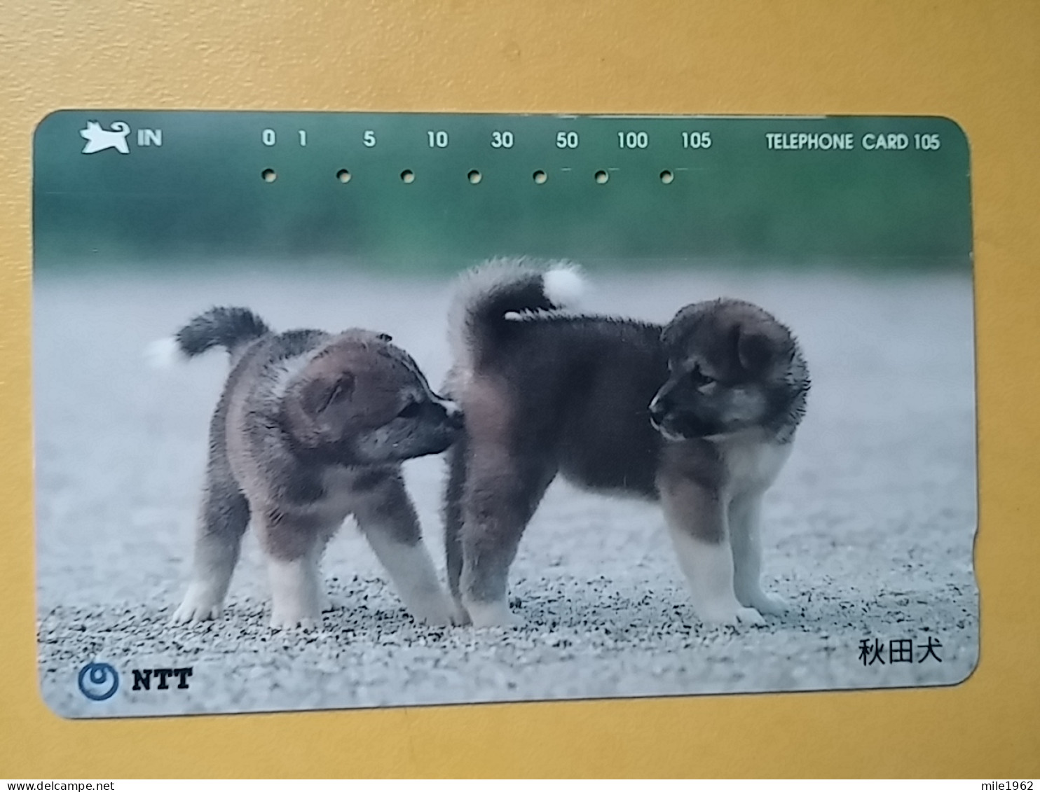 T-374 - JAPAN, Japon, Nipon, TELECARD, PHONECARD, Dog, Chien, NTT 411-150 - Honden