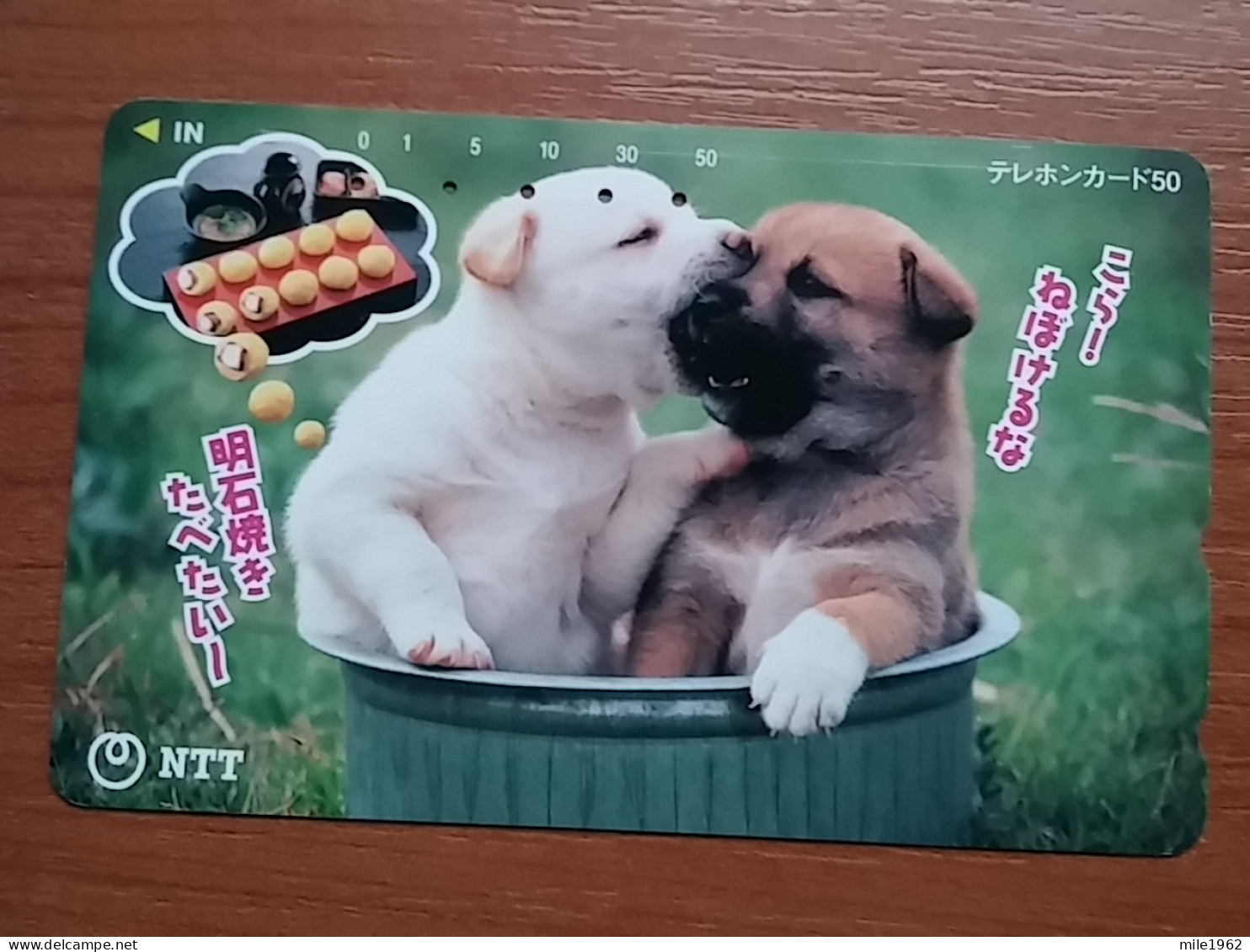 T-375 - JAPAN, Japon, Nipon, TELECARD, PHONECARD, Dog, Chien, NTT 331-493 - Chiens