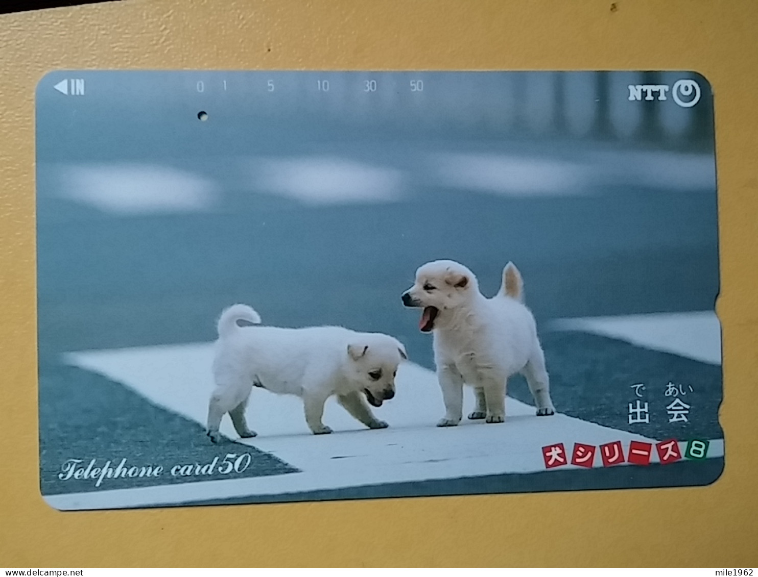 T-376 - JAPAN, Japon, Nipon, TELECARD, PHONECARD, Dog, Chien, NTT 290-416 - Hunde