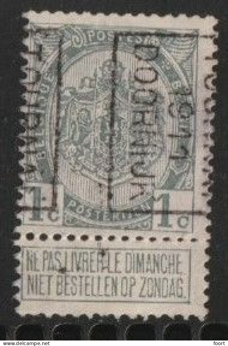 Tournai  1911  Nr. 1654B - Rolstempels 1910-19