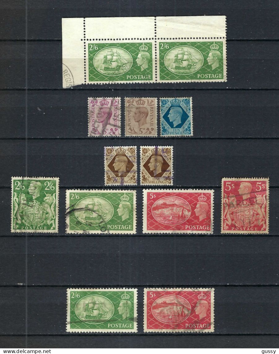 GRANDE BRETAGNE Ca. 1941-51: Lot D' Obl. - Gebruikt