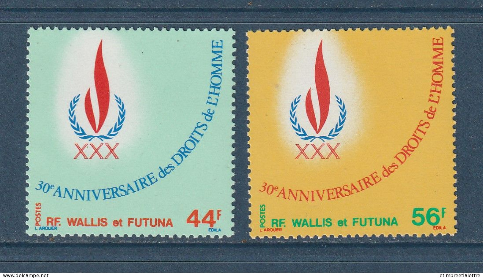 Wallis Et Futuna - YT N° 224 Et 225 ** - Neuf Sans Charnière - 1978 - Unused Stamps