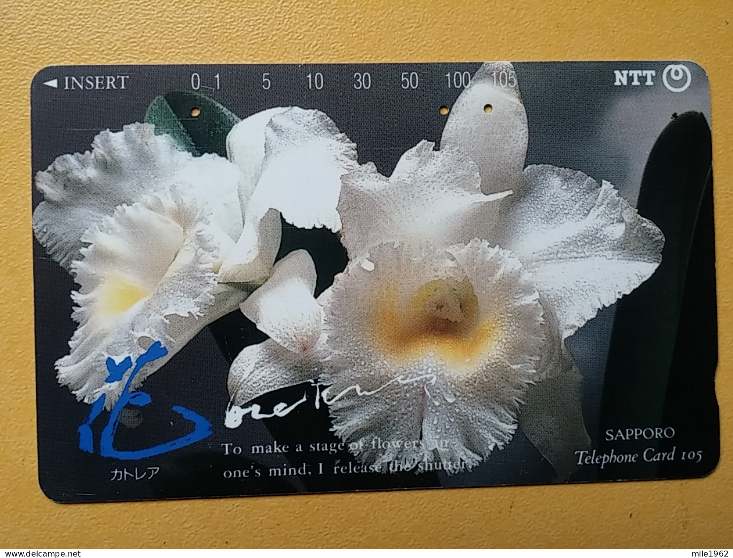 T-386 - JAPAN, Japon, Nipon, TELECARD, PHONECARD, Flower, Fleur, NTT 430-287 - Bloemen