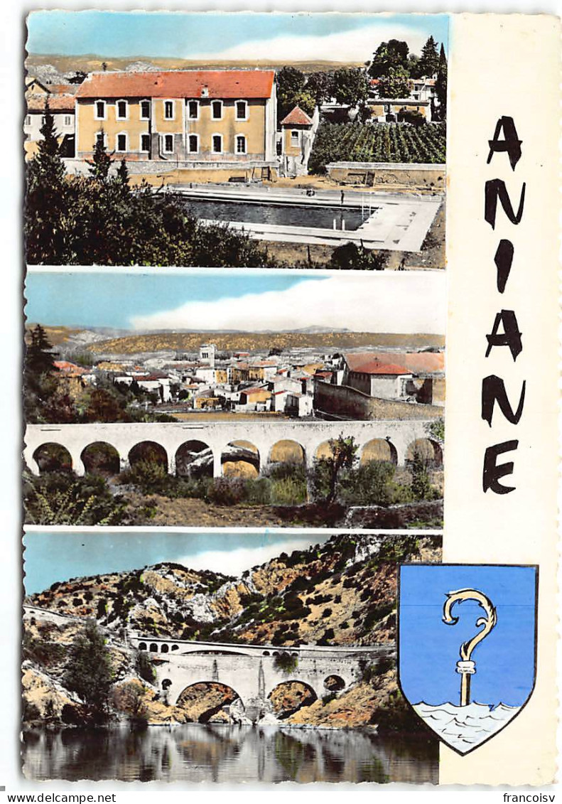 ANIANE Centre De Rééducation, Piscine, Vue Génerale, Pont Du Diable. Multivues Edit APA-Poux  - Aniane