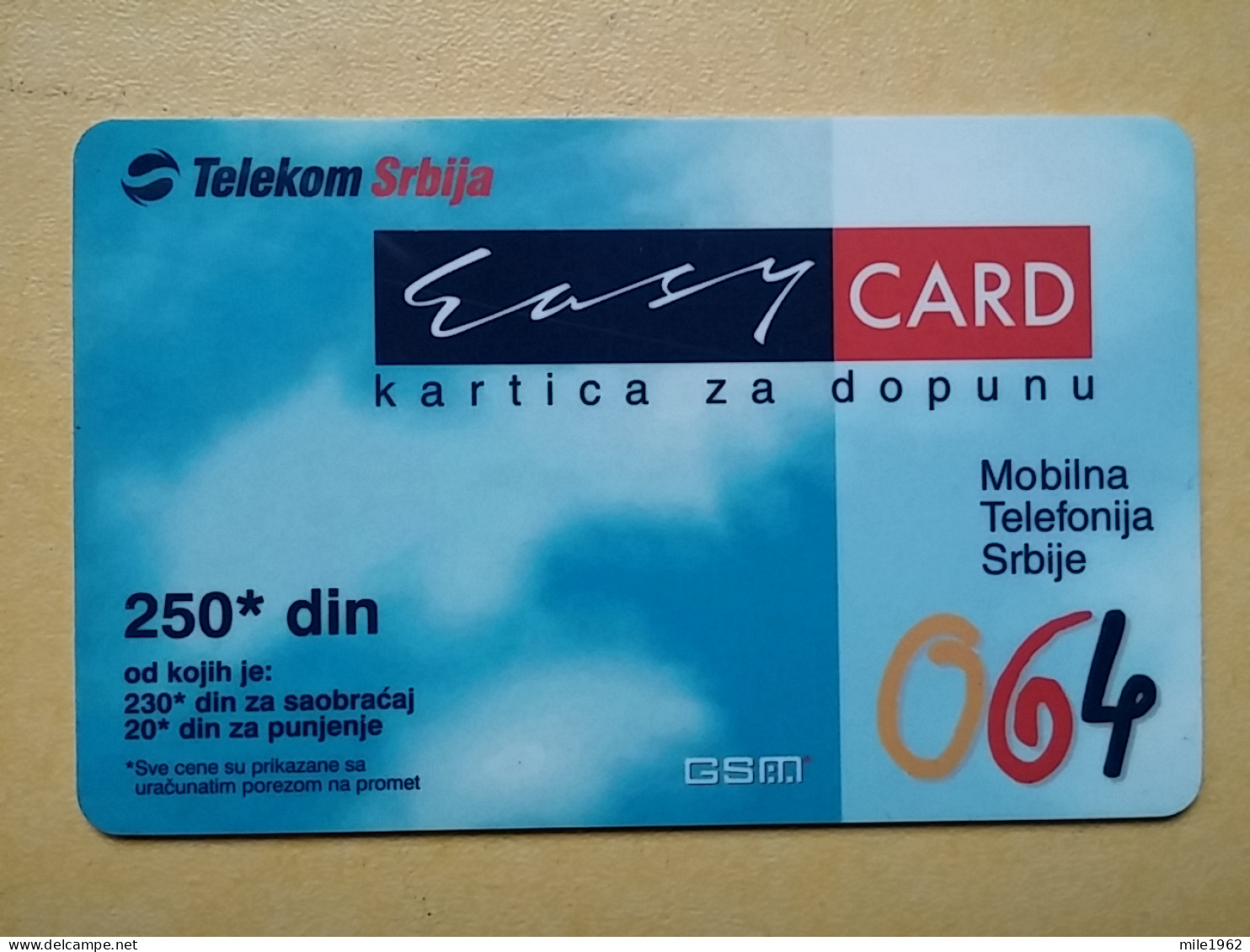 T-393 - SERBIA, TELECARD, PHONECARD,  - Autres - Europe