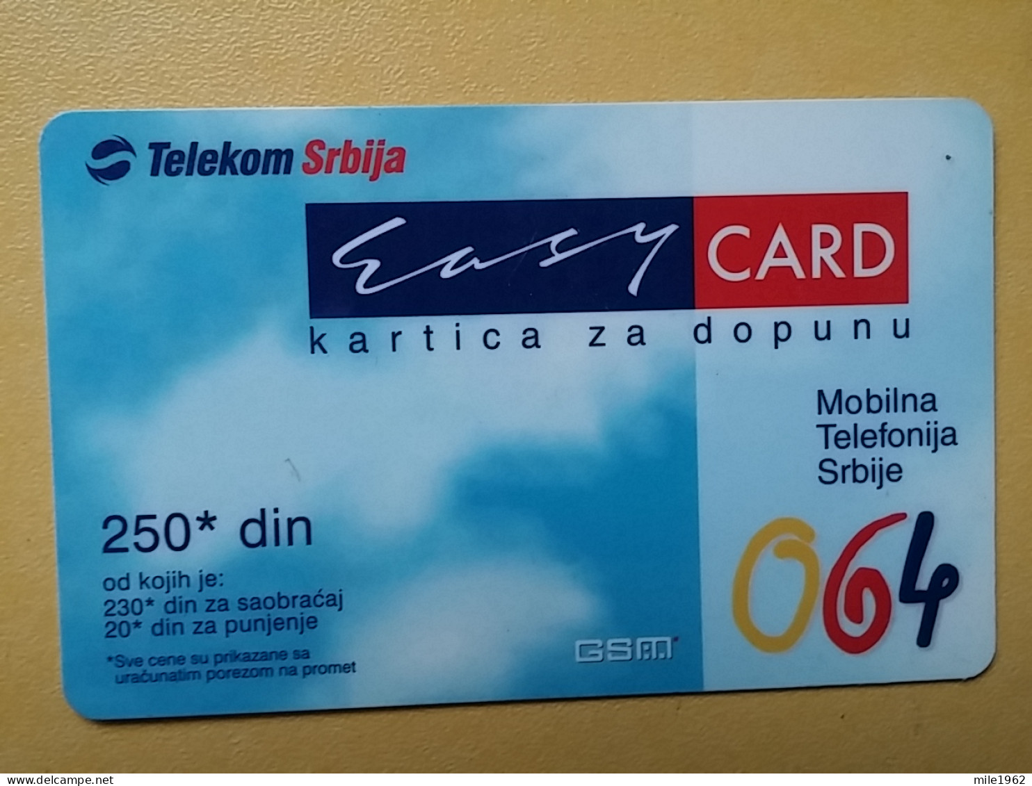 T-393 - SERBIA, TELECARD, PHONECARD,  - Autres - Europe