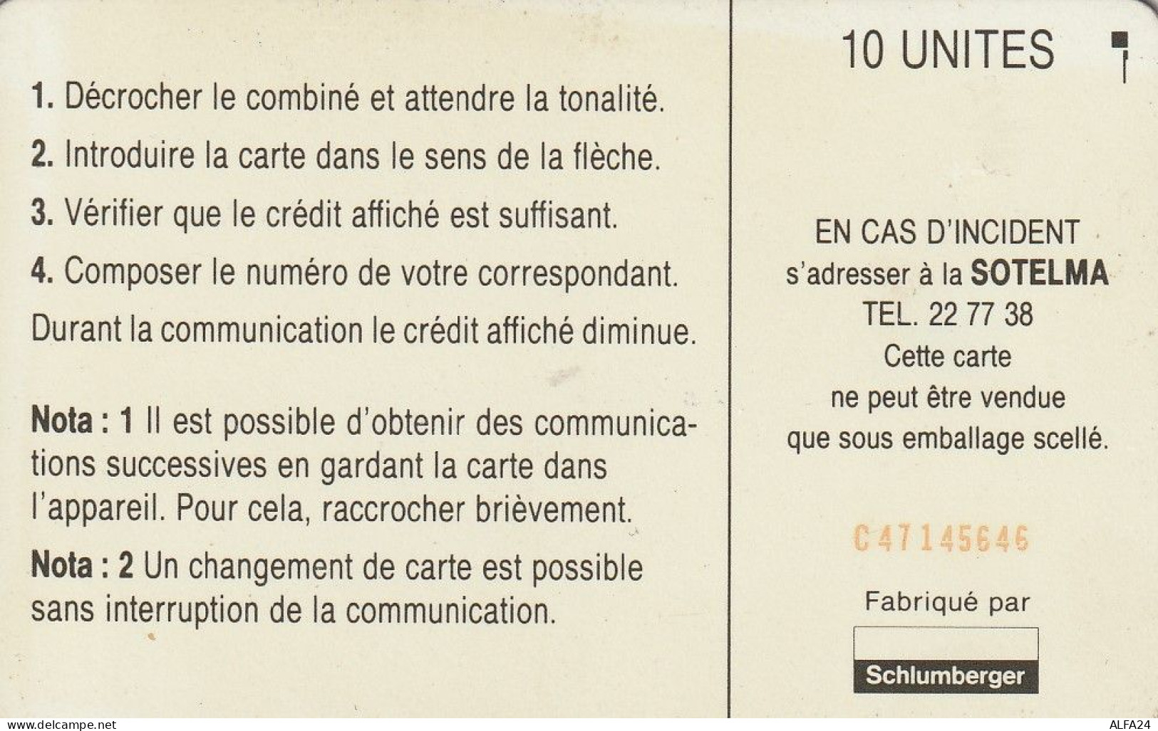 PHONE CARD MALI  (E35.18.7 - Malí