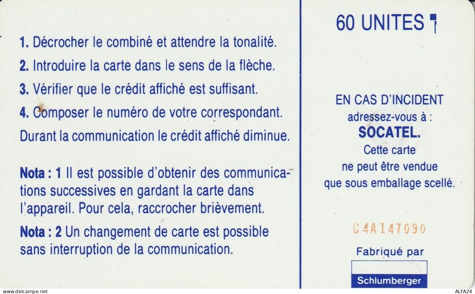 PHONE CARD CENTRAFRICA  (E35.20.5 - República Centroafricana