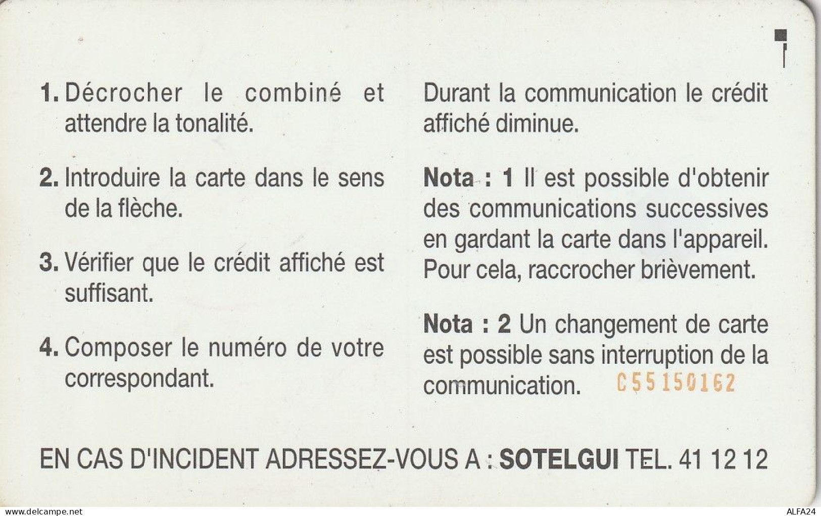 PHONE CARD GUINEA  (E35.16.2 - Guinée