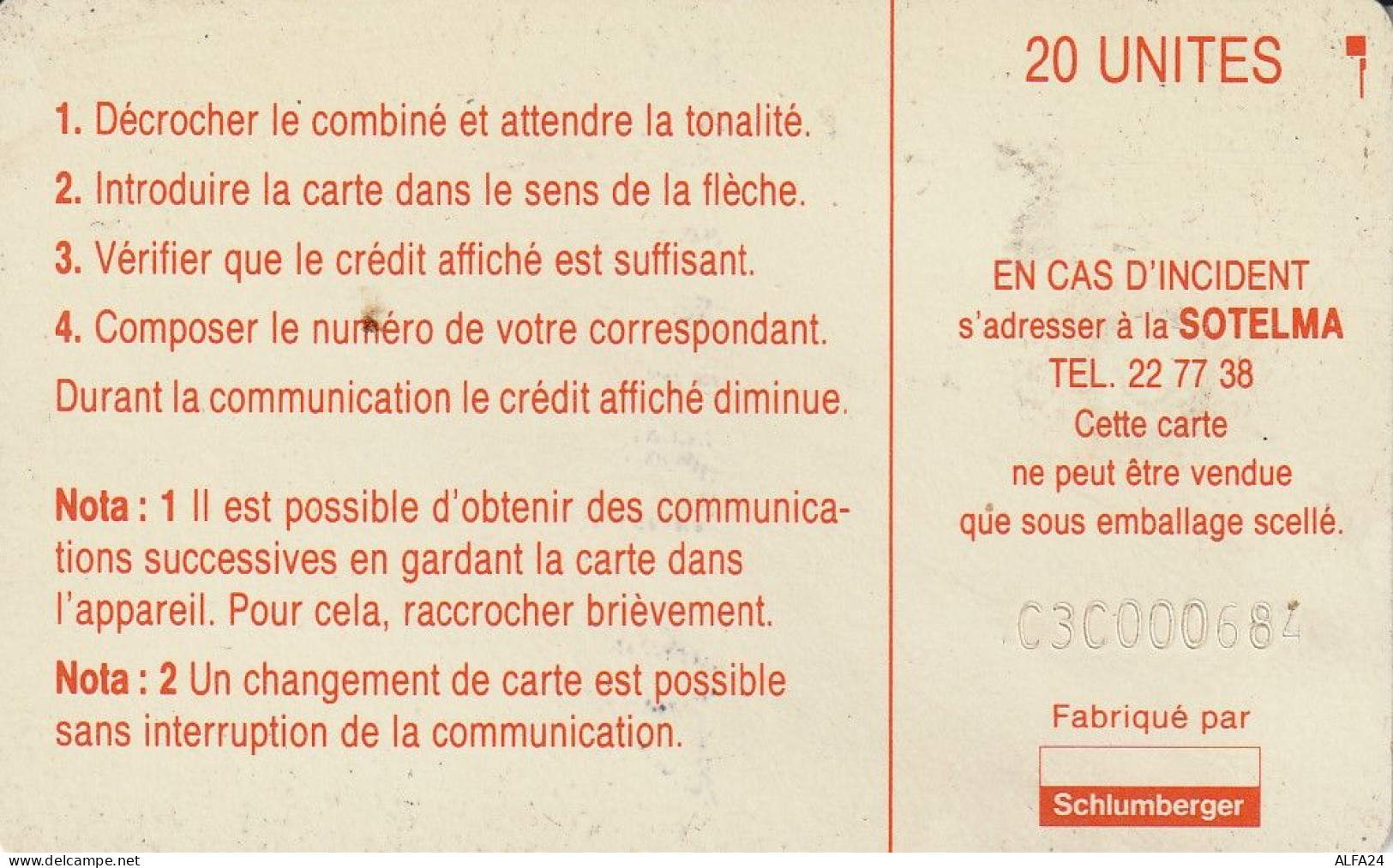 PHONE CARD MALI  (E35.7.8 - Mali