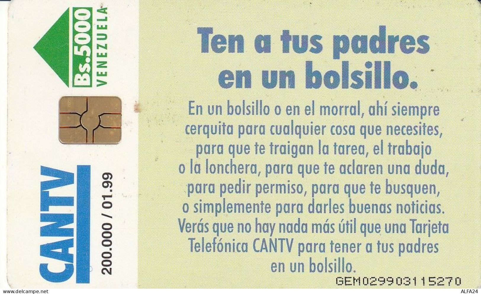 PHONE CARD VENEZUELA  (E34.2.1 - Venezuela