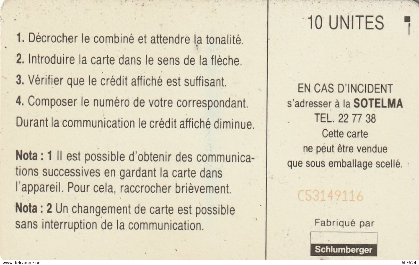 PHONE CARD MALI  (E30.32.2 - Malí