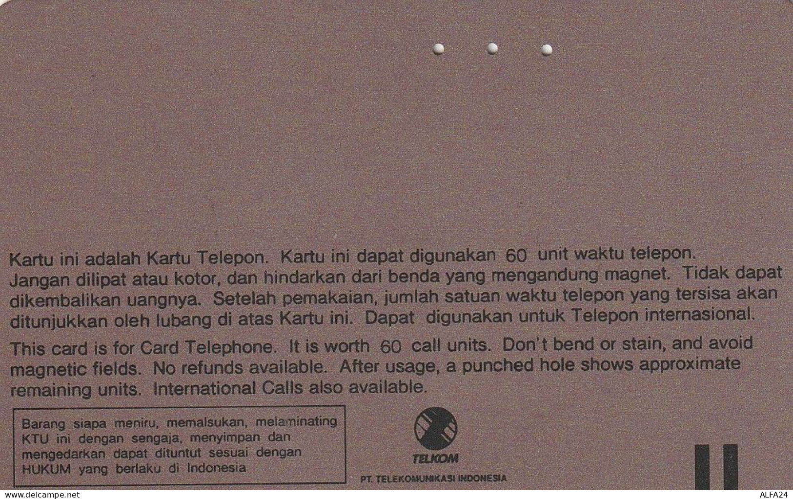 PHONE CARD INDONESIA  (E30.29.3 - Indonesië