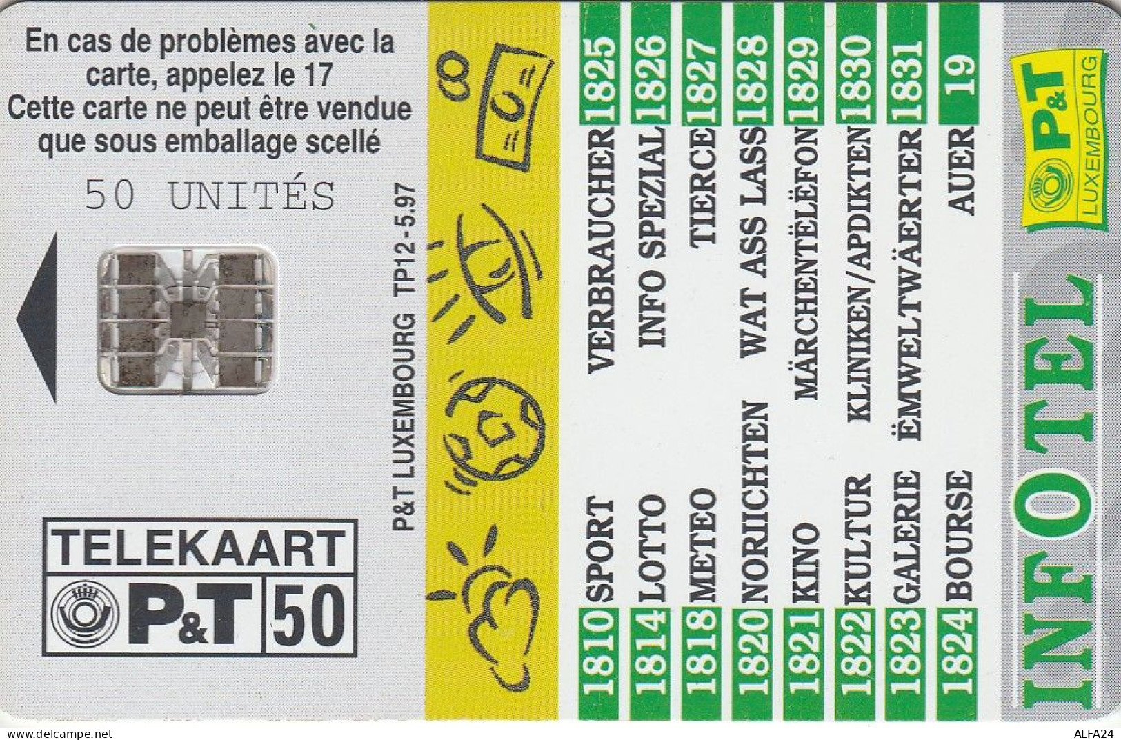 PHONE CARD LUSSEMBURGO  (E30.18.5 - Luxemburgo