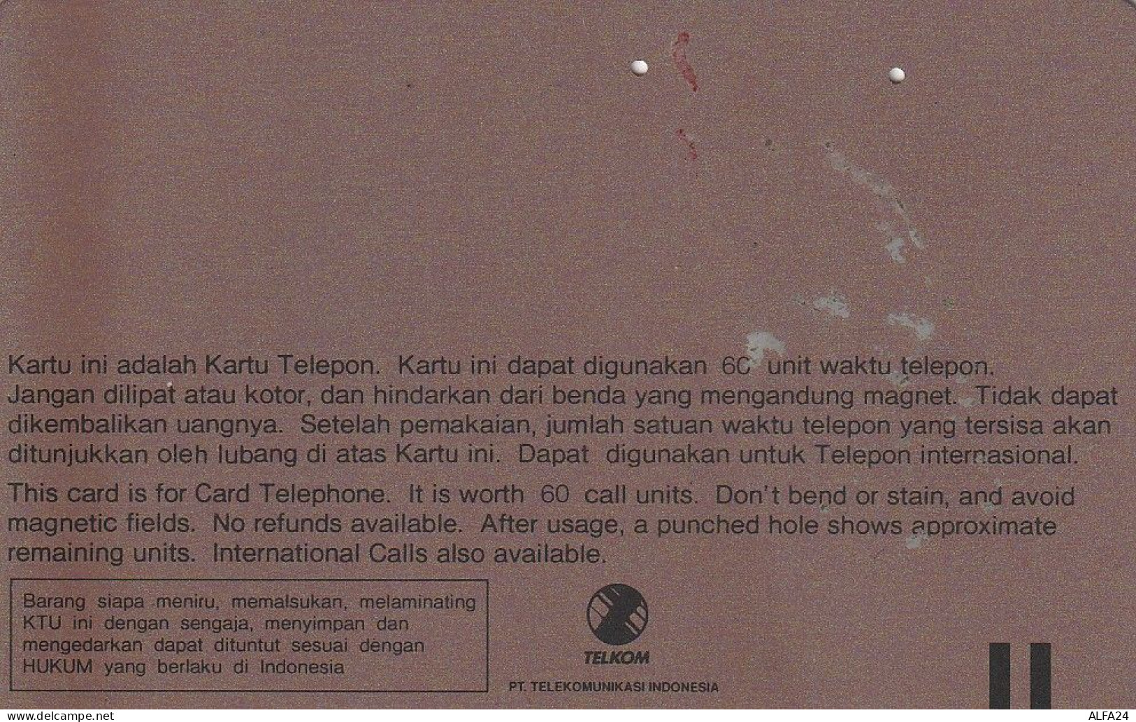 PHONE CARD INDONESIA  (E30.18.2 - Indonesien