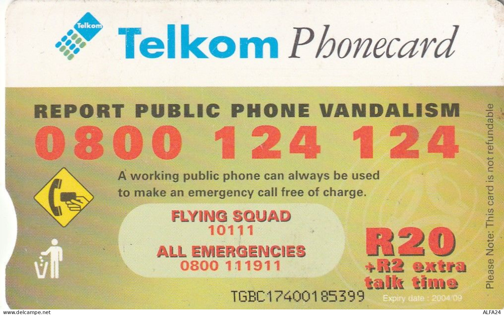 PHONE CARD SUDAFRICA  (E30.7.7 - Suráfrica