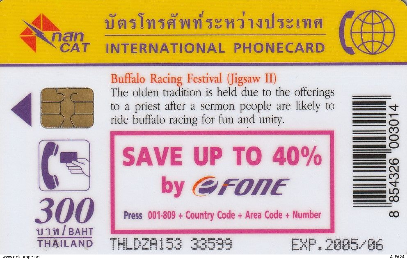 PHONE CARD TAILANDIA  (E30.4.6 - Tailandia