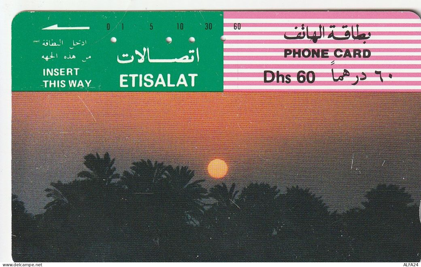 PHONE CARD EMIRATI ARABI  (E23.21.2 - Ver. Arab. Emirate