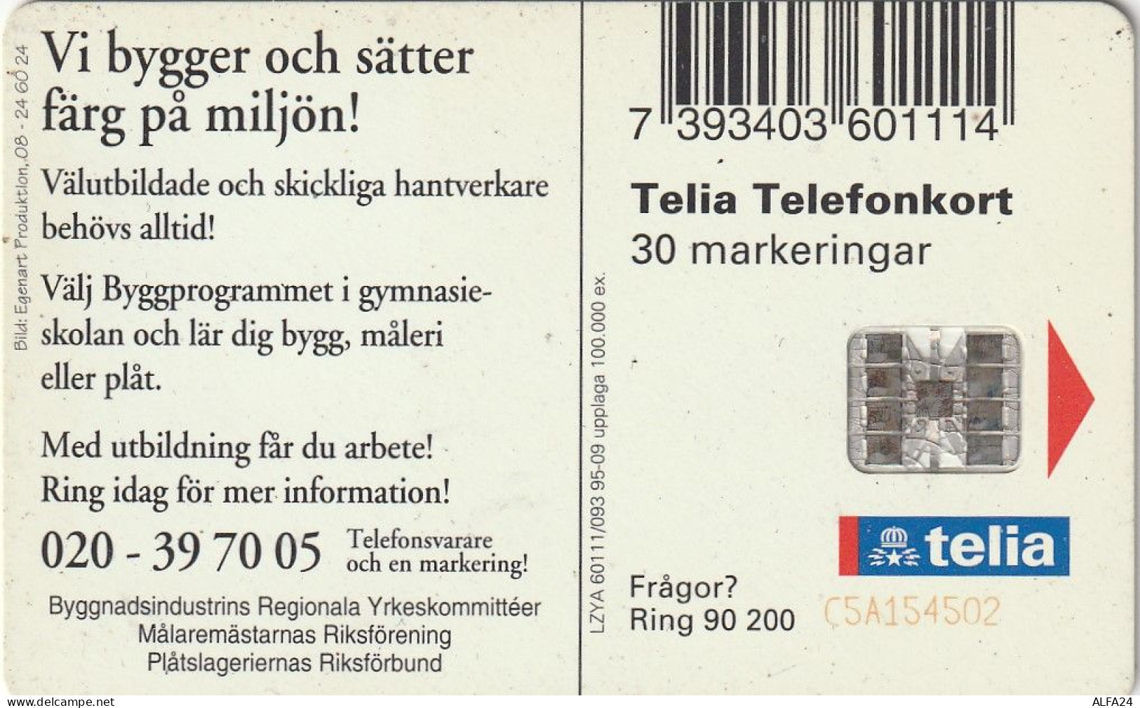 PHONE CARD SVEZIA  (E23.19.1 - Schweden
