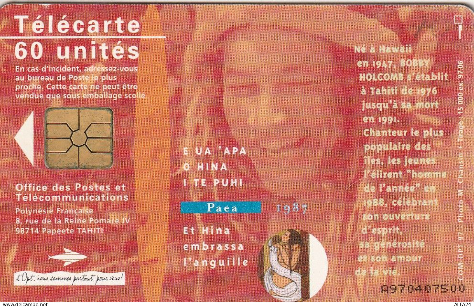PHONE CARD POLINESIA FRANCESE  (E74.6.6 - Frans-Polynesië