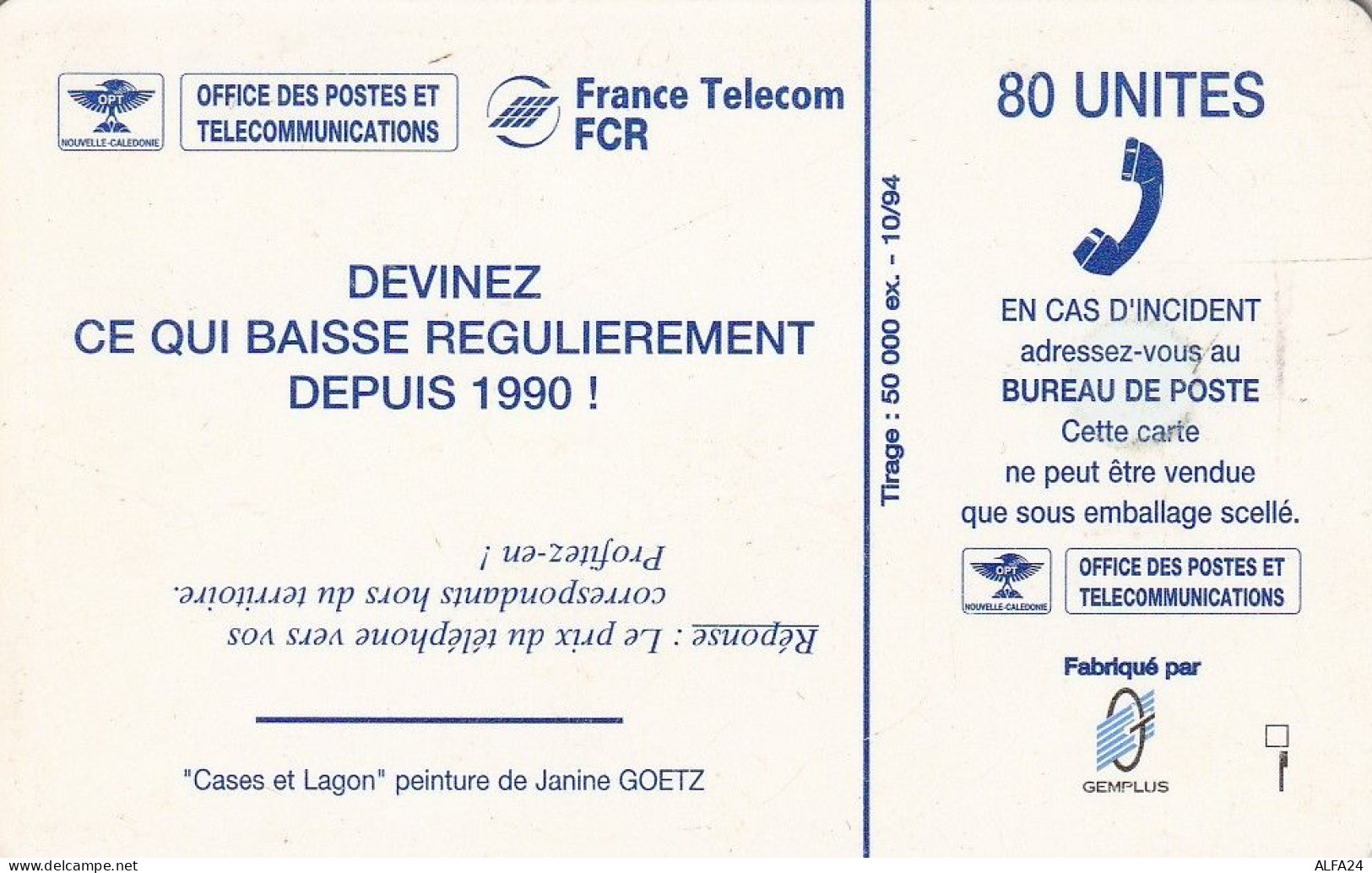 PHONE CARD NUOVA CALEDONIA  (E73.34.3 - Neukaledonien