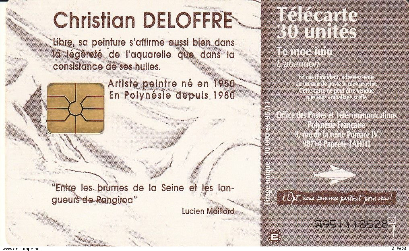 PHONE CARD POLINESIA FRANCESE  (E74.2.2 - Polinesia Francese