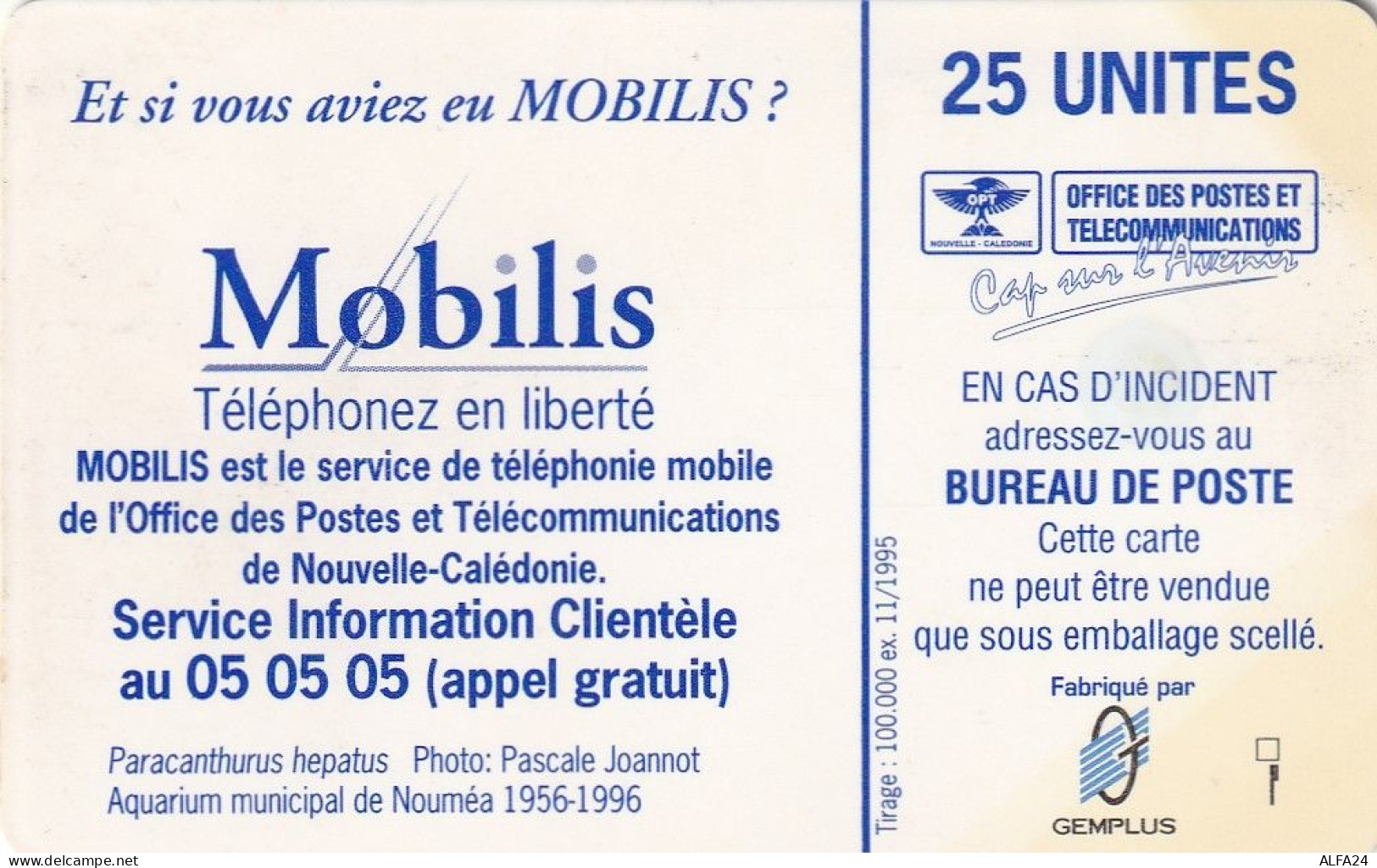 PHONE CARD NUOVA CALEDONIA  (E73.36.6 - New Caledonia