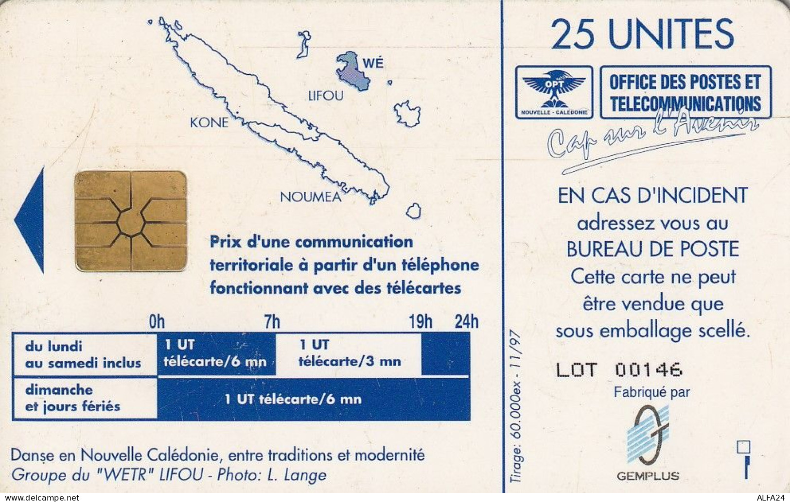 PHONE CARD NUOVA CALEDONIA  (E73.36.8 - New Caledonia