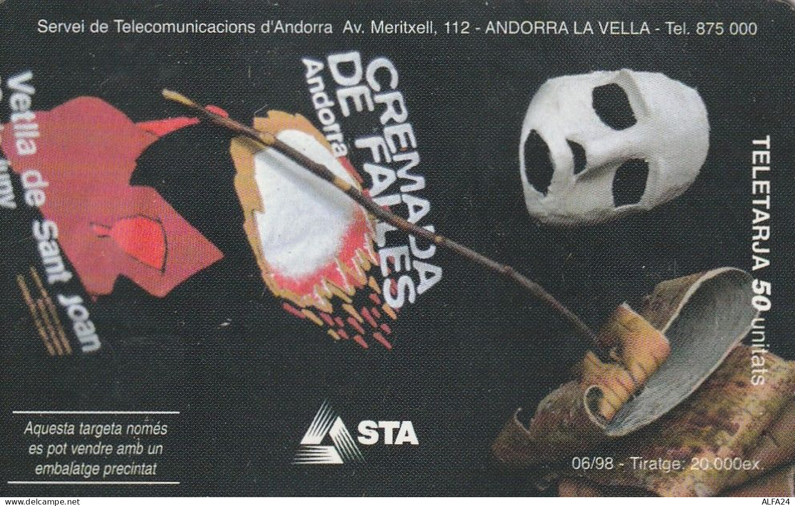 PHONE CARD ANDORRA  (E73.27.4 - Andorre