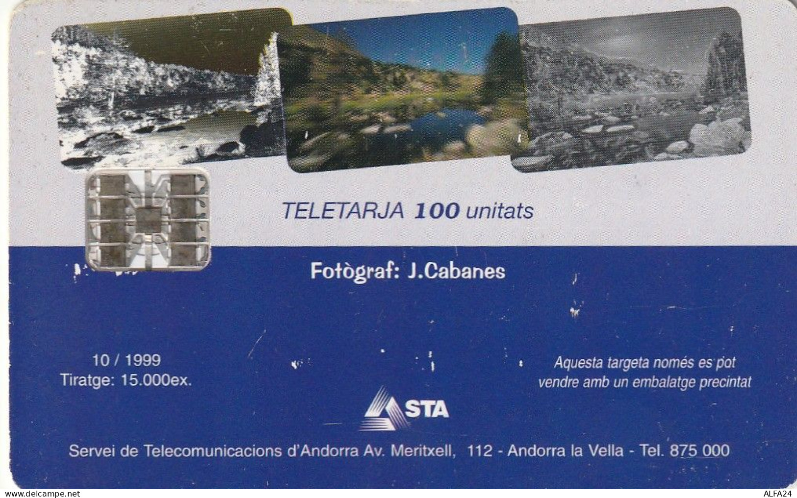 PHONE CARD ANDORRA  (E73.25.4 - Andorra