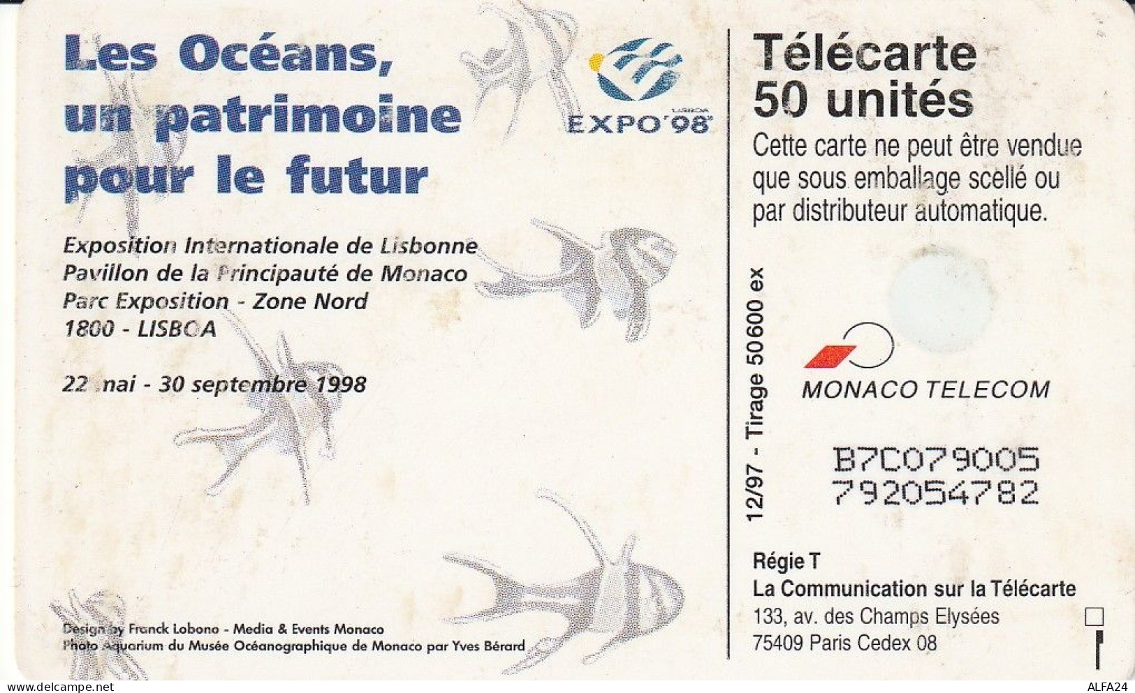 PHONE CARD MONACO  (E73.6.3 - Monaco