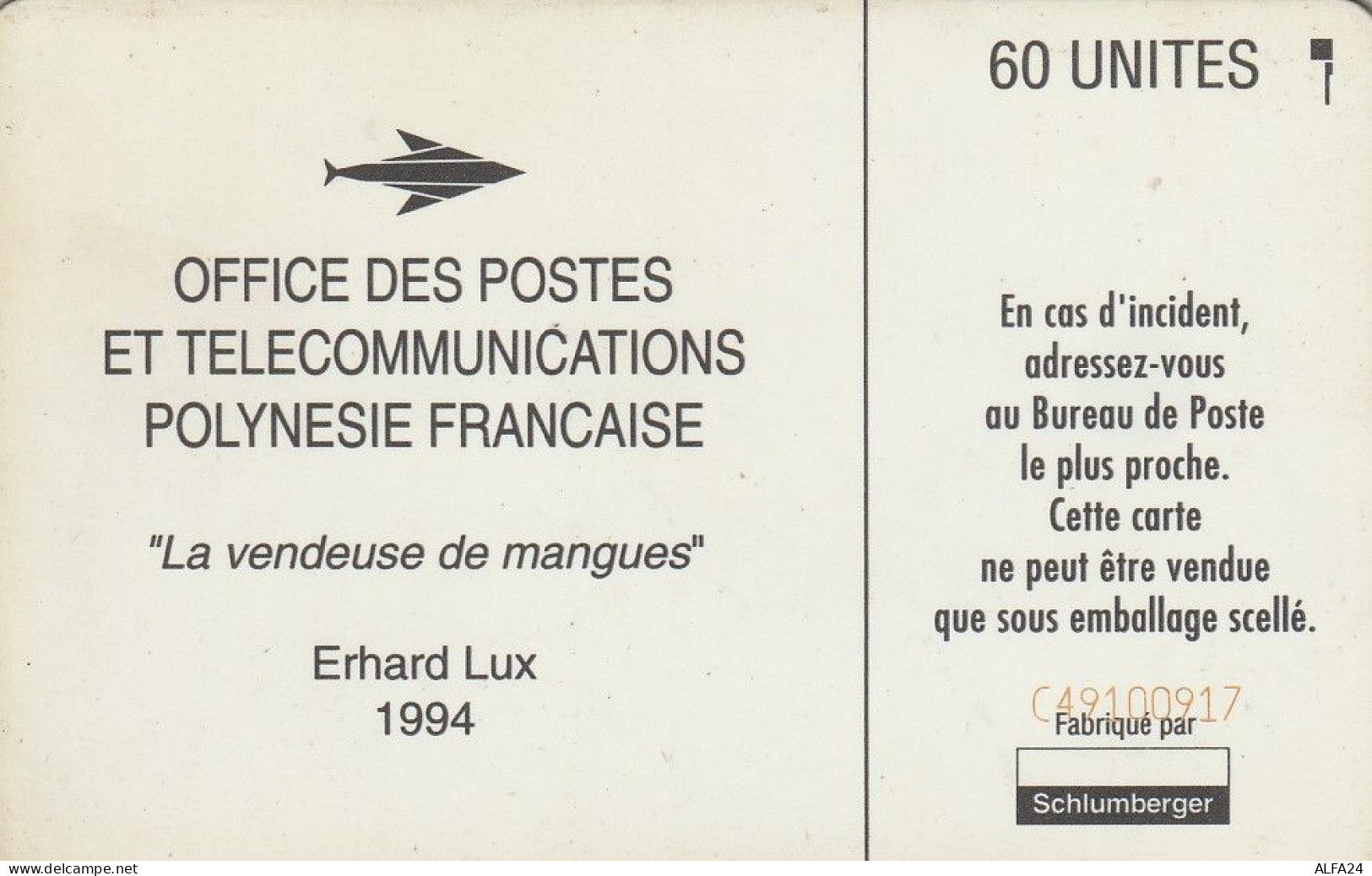 PHONE CARD POLINESIA FRANCESE  (E74.2.4 - Polynésie Française