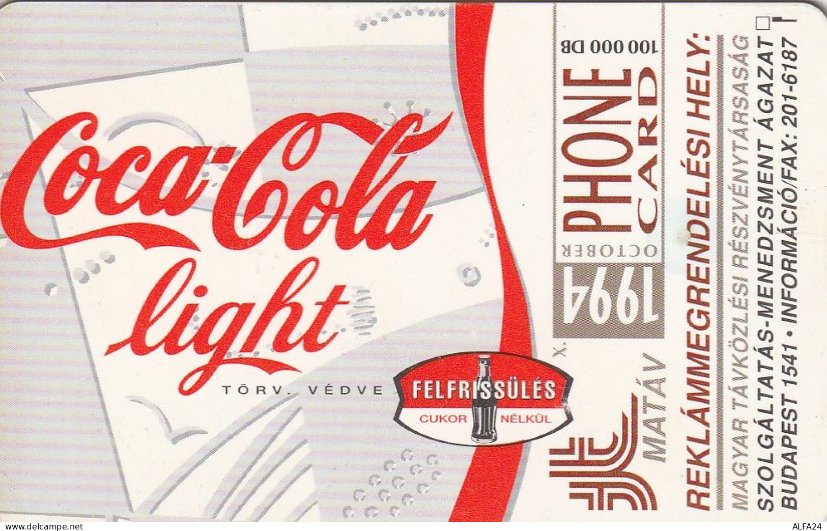 PHONE CARD UNGHERIA COCA COLA (E73.3.4 - Hongrie