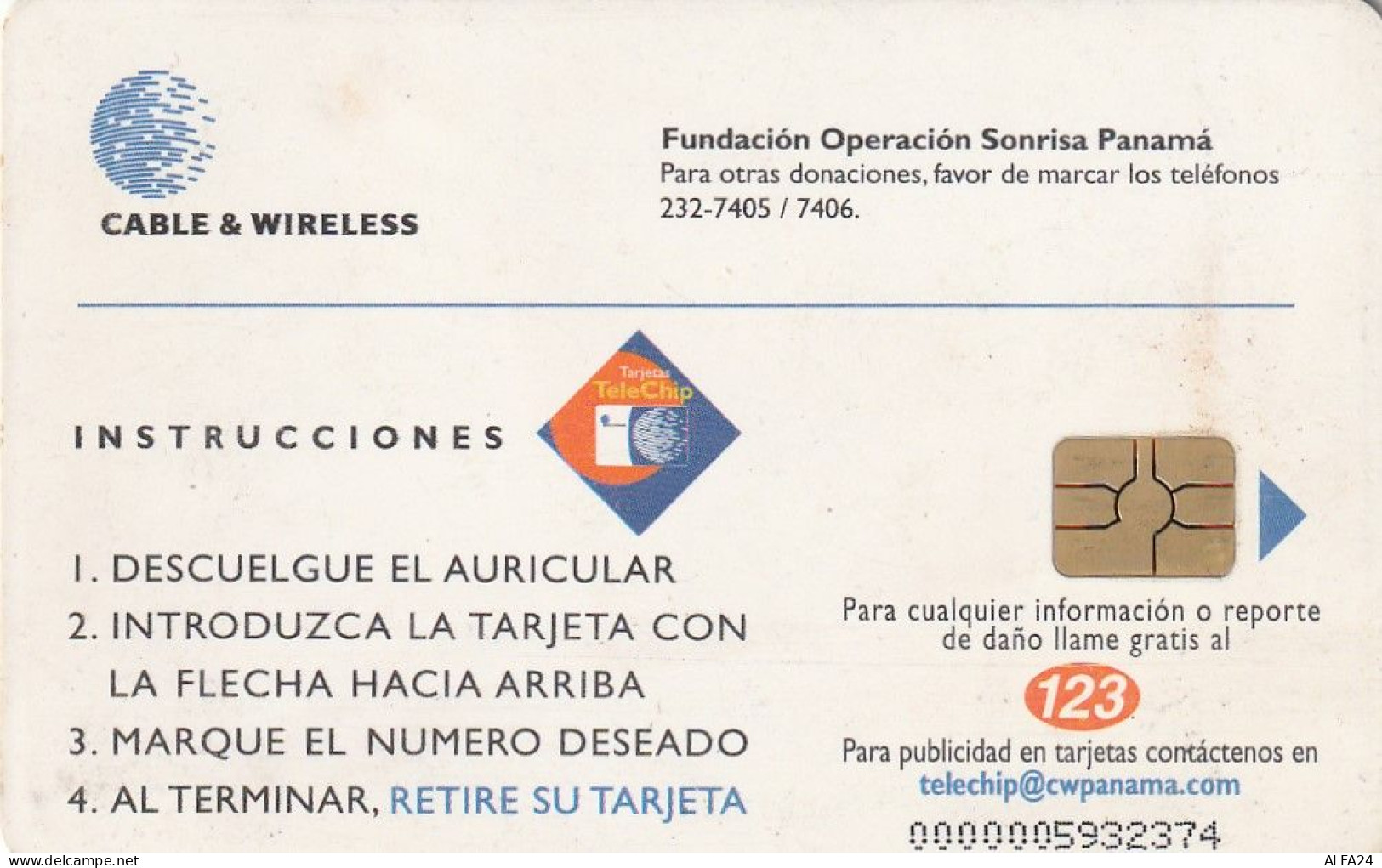 PHONE CARD PANAMA  (E72.49.3 - Panamá