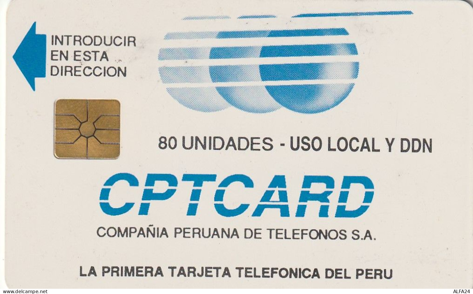 PHONE CARD PERU FIRST CARD 80 U (E72.44.8 - Peru