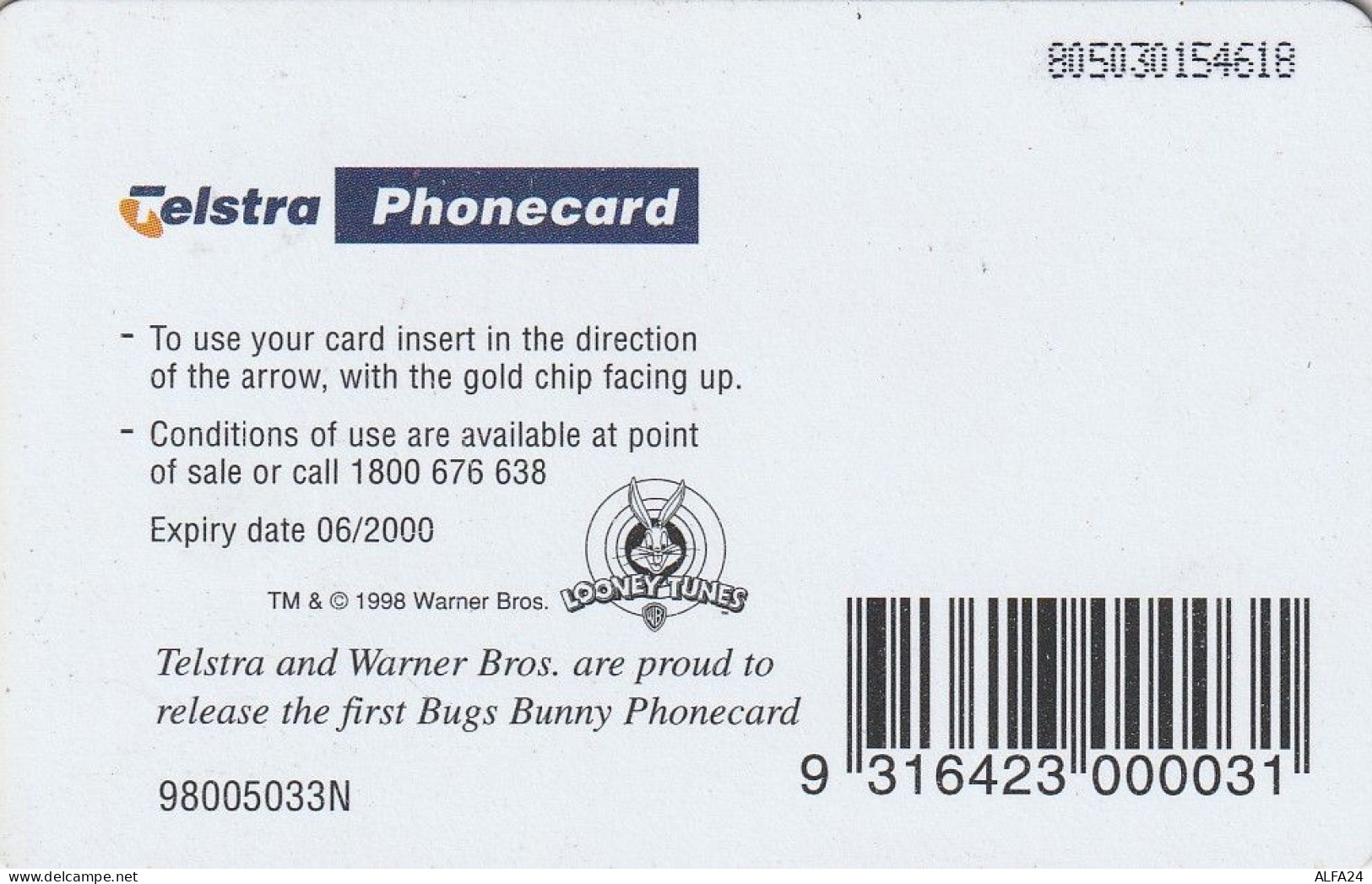 PHONE CARD AUSTRALIA  (E72.21.6 - Australie