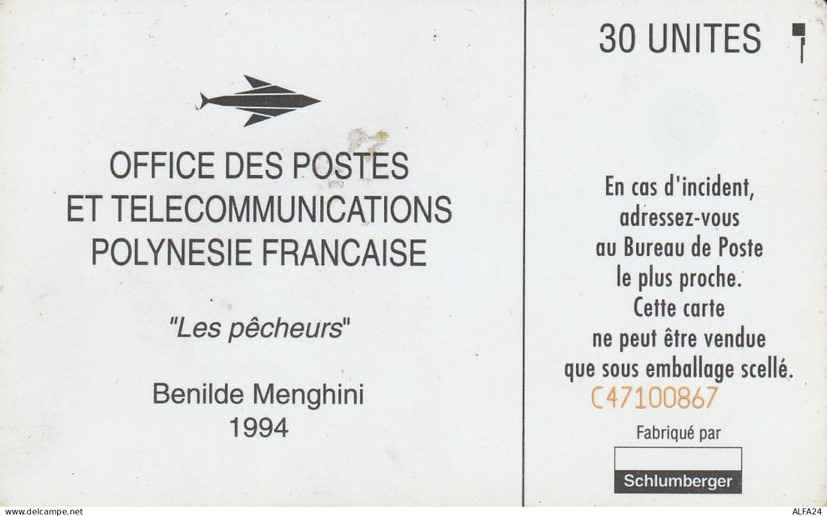 PHONE CARD POLINESIA FRANCESE  (E72.7.5 - Französisch-Polynesien
