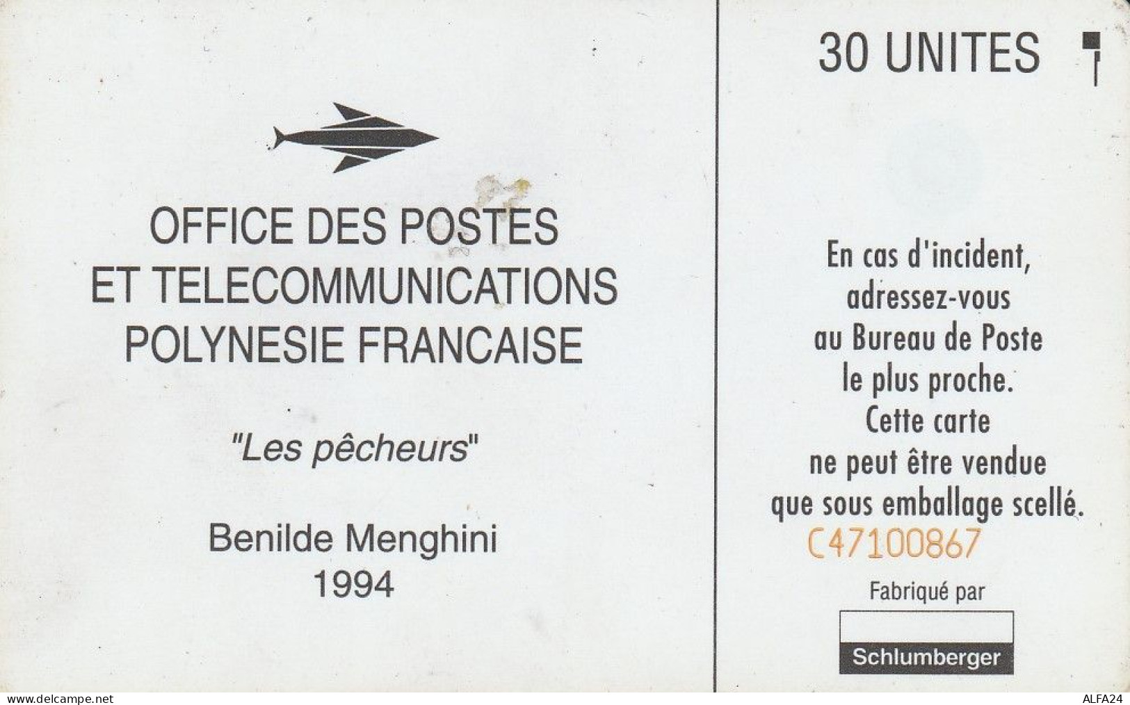 PHONE CARD POLINESIA FRANCESE  (E72.7.5 - Polinesia Francesa